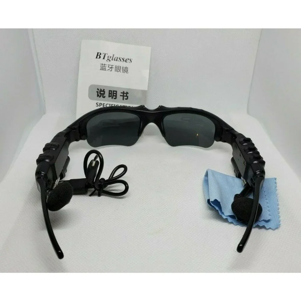 Bluetooth Cell Phone Compatible Hands Free Talk Flip Shade Rechargeable Glasses